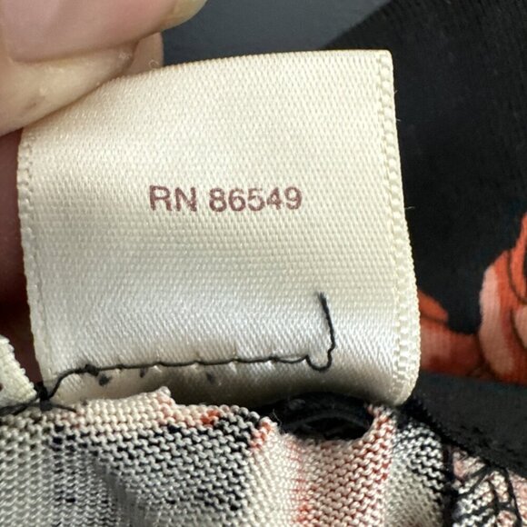 Tommy Bahama Women's L 100% Silk Knit Stretch skirt Dark Tropical Floral EUC - Picture 8 of 10